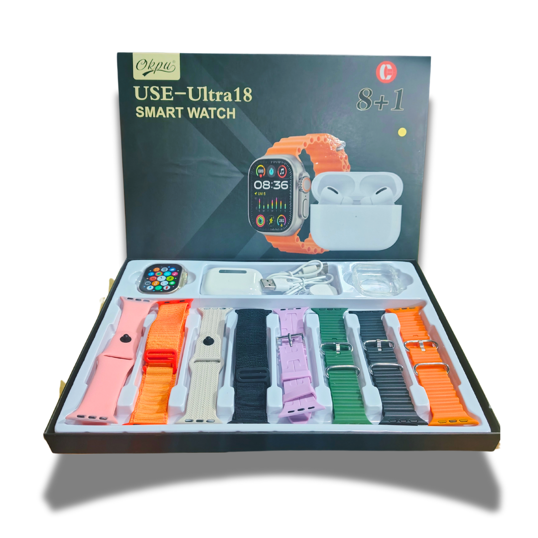 ⌚COMBO SMARTWATCH + AUDÍFONOS + 8 CORREAS - OFERTA DEL MES💎