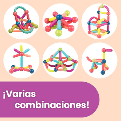 Set de +90 Bloques Magnéticos para Niños ¡Aléjalos de las Pantallas sin esfuerzo!