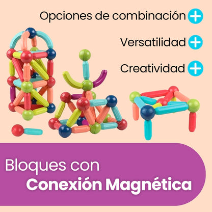 Set de +90 Bloques Magnéticos para Niños ¡Aléjalos de las Pantallas sin esfuerzo!
