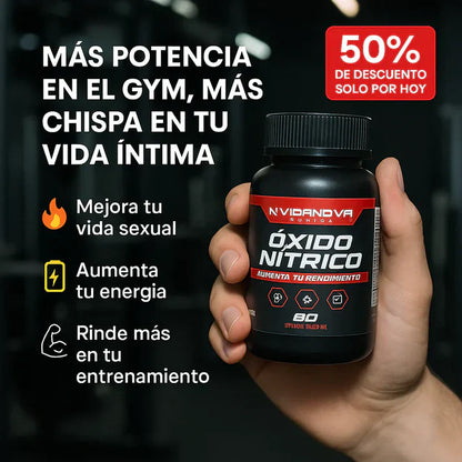 ÓXIDO NÍTRICO BOOSTER - Suplemento Premium 60 Cápsulas